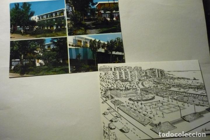 Postales: lote postales salou-y playa pineda residencia empleados bco.aragon cm