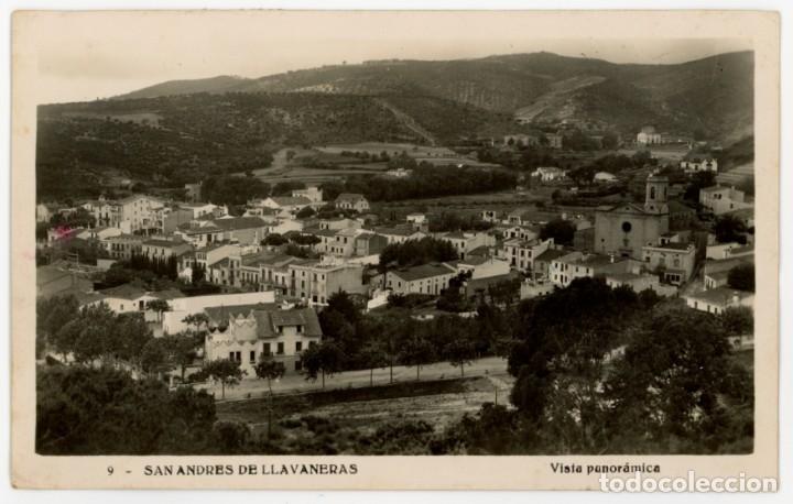 Postales: a07874 sant andreu de llavaneres vista panoramica n&ordm;9 fotografica circulada 1950