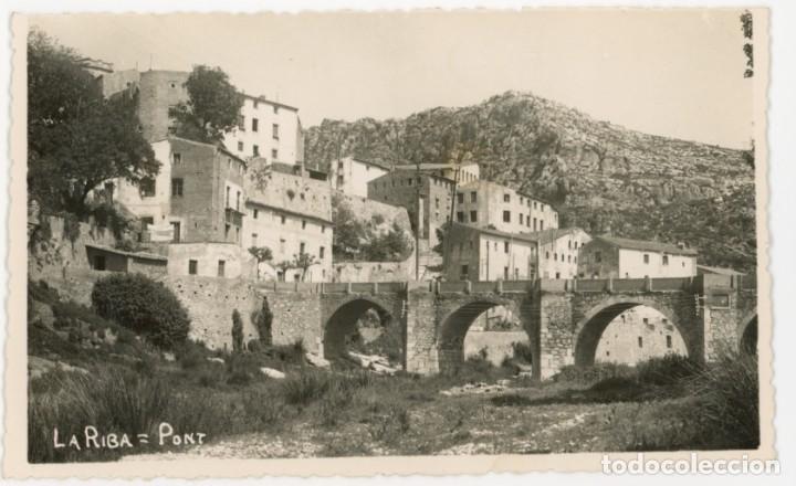 Cartoline: a07901 la riba pont fotografica escrita 1954