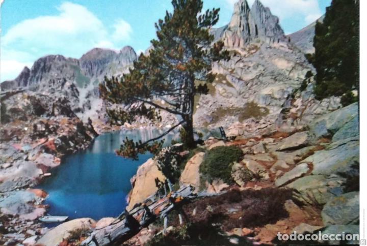 Postales: Valle de Espot. Lago y Agulles d'A'Amitjes. O.T. pobla de Segur. Nueva. Color