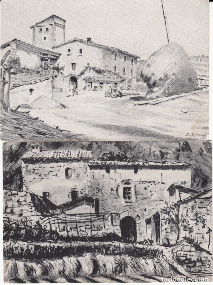 Postales: 2 POSTALES DE CENTELLES - DIBUIXOS- - Foto 1