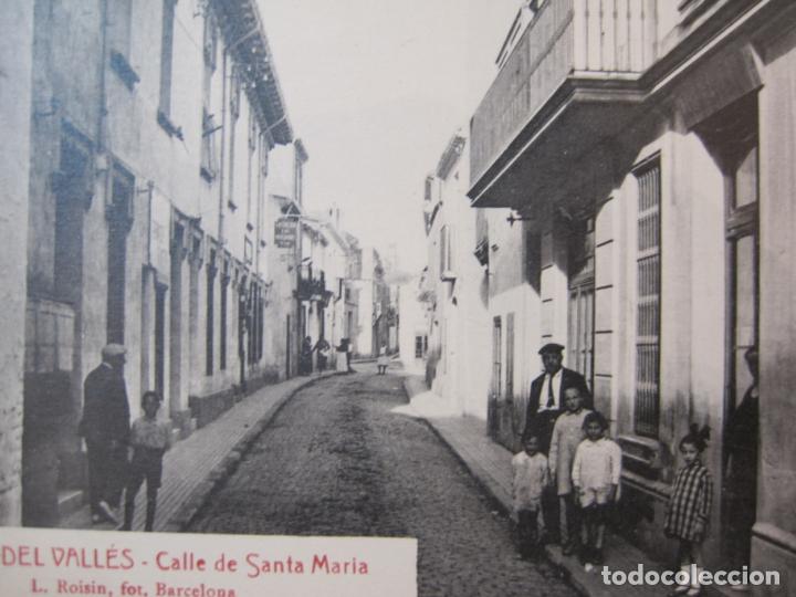 Postais: SANT CUGAT DEL VALLES-CALLE DE SANTA MARIA-ROISIN-18-POSTAL ANTIGUA-(85.658)