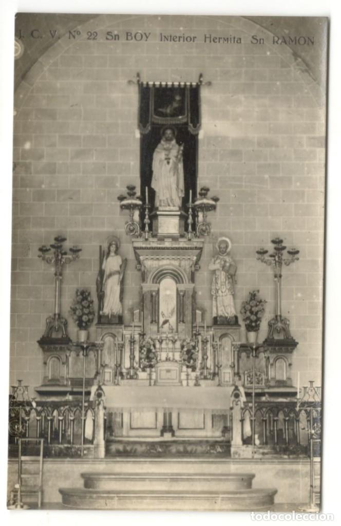 Cartoline: POSTAL FOTOGRAFICA, SAN BOY - INTERIOR HERMITA SAN BOY N&ordm;22 J.C.V. sin circular