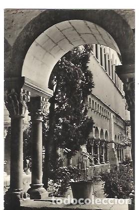 Cartoline: ANTIGUA POSTAL 52 SAN CUGAT DEL VALLES INTERIOR DEL CLAUSTRO FOT CABANAS