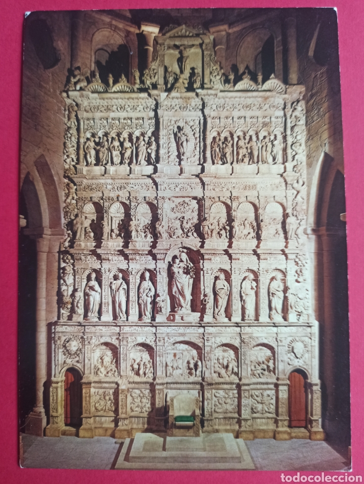 Postales: Monasterio de Poblet , retablo iglesia de Damian