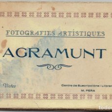 Postales: DESPLEGABLE DE AGRAMUNT. FOTOGRAFIES ARTISTIQUES. 15 VISTAS. LIB. PERA. 1930.. Lote 299406338