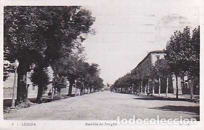 Postales: POSTAL LERIDA RAMBLA DE ARAGON - Foto 1