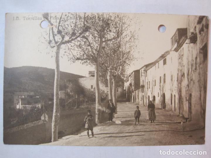 Postcards: TORRELLAS DE FOIX-CALLE ARRABAL-J.B. 8 JB-FOTOGRAFICA-POSTAL ANTIGUA-(85.817)