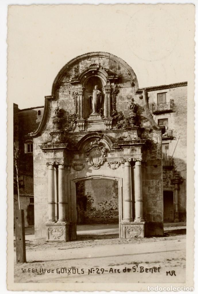 Postkarten: a07947 sant feliu de guixols arc de sant benet mur n&ordm;29 fotografica circulada falta sello