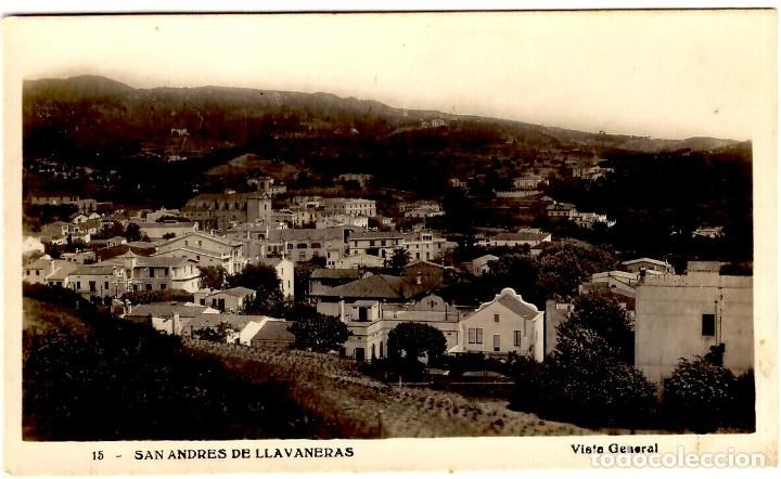 Postales: San Andr&eacute;s de Llavaneras n&ordm; 15 - Vista General - No figura fot&oacute;grafo ni editor - 141x89 mm.