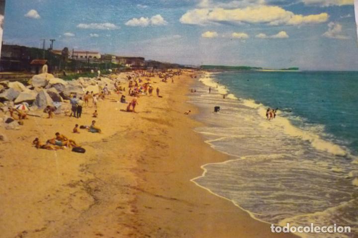 Postales: postal malgrat playa circulada cm - Foto 1