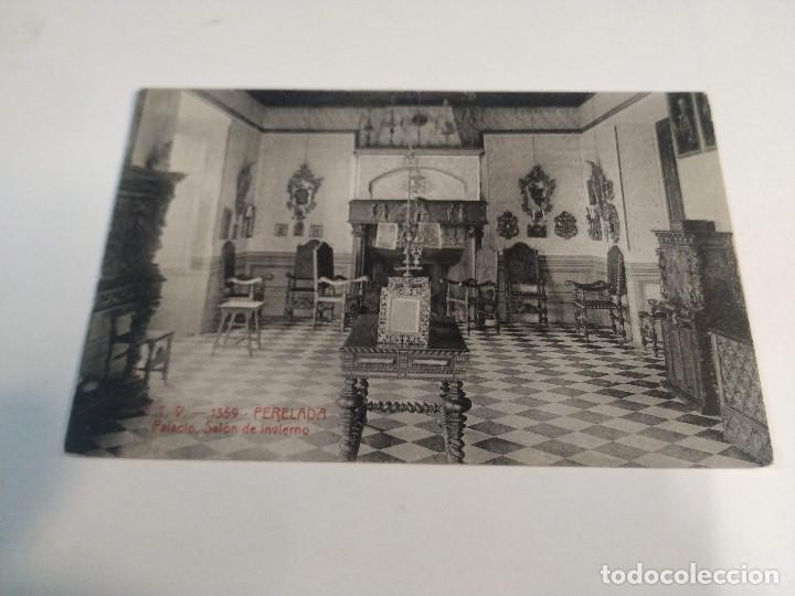Postales: ALT EMPORD&Agrave; - POSTAL PERELADA - PALACIO - SAL&Oacute;N DE INVIERNO