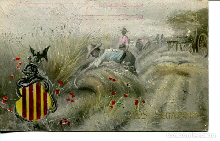 Postales: LOS SEGADORS- LB (BARTRINA) A&Ntilde;O 1906-