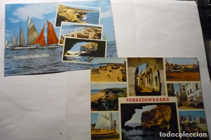 Postales: lote postales torredembarra.-circuladas cm