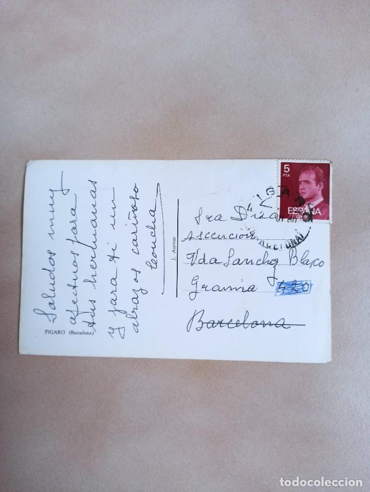 Postales: Original y antigua postal de Figaro. Barcelona - Foto 2