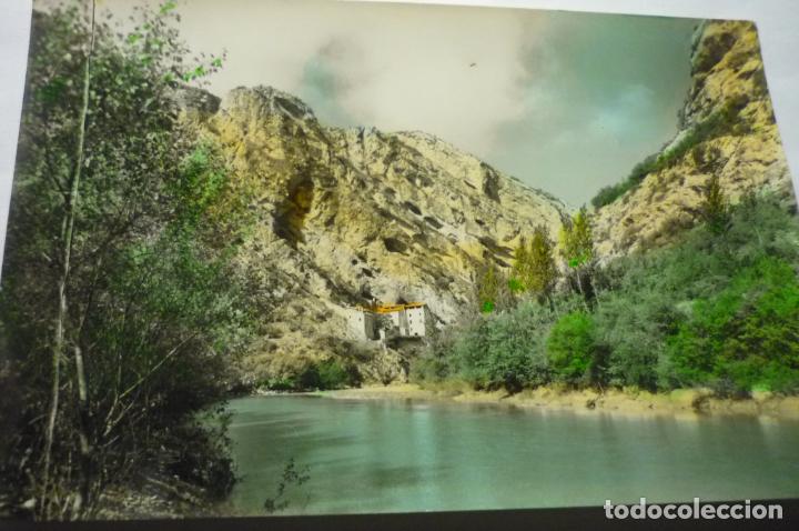 Postales: postal artesa de segre coloreada ermita salgar y rio segre-escrita cm
