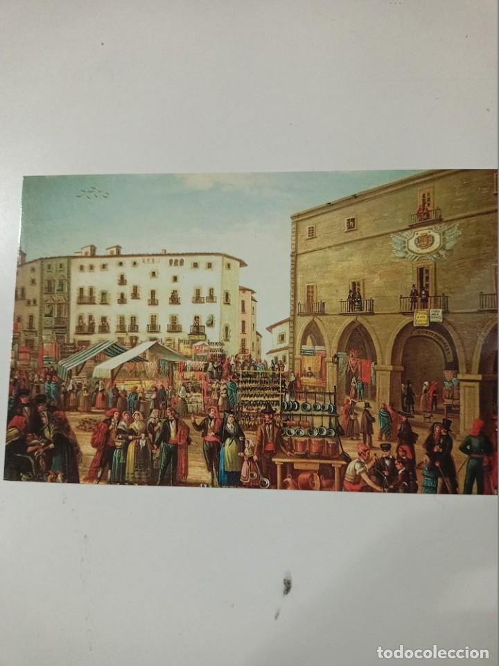 Postales: Postal Museu Comarcal de Manresa &rdquo;Pla&ccedil;a Major dia de mercat,&rdquo; (Oli sobre tela)
