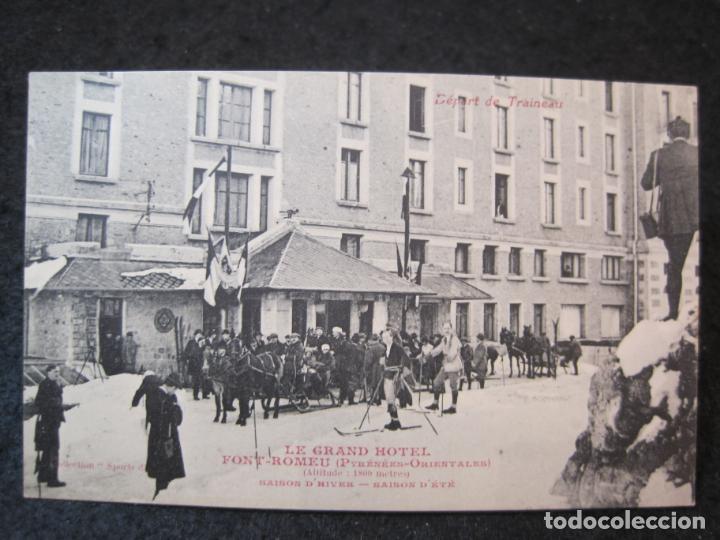Postales: FONT ROMEU-LE GRAND HOTEL-SAISON D'HIVER-POSTAL ANTIGUA-(86.303)
