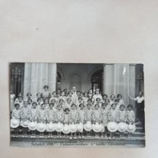 Postales: ORIGINAL Y ANTIGUA FOTOGRAFIA. SABADELL 1934. COLONIES ESCOLARS LLAVANERES.. Lote 302696108