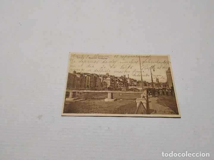 Postales: GIRON&Eacute;S - POSTAL GERONA - RAMBLA VERDAGUER - Foto 1