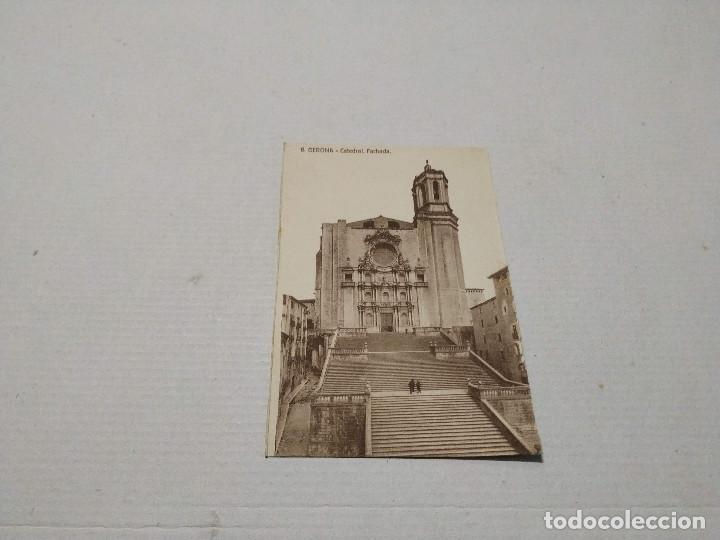 Postales: GIRON&Eacute;S - POSTAL GERONA - CATEDRAL - FACHADA - Foto 1