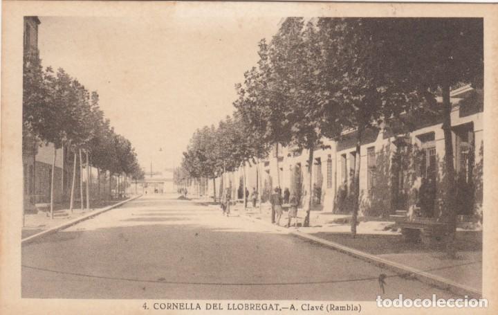 Postales: POSTAL CORNELL&Aacute; DE LLOBREGAT -RAMBLA A.CLAV&Eacute; FOT. ROISIN NUM. 4