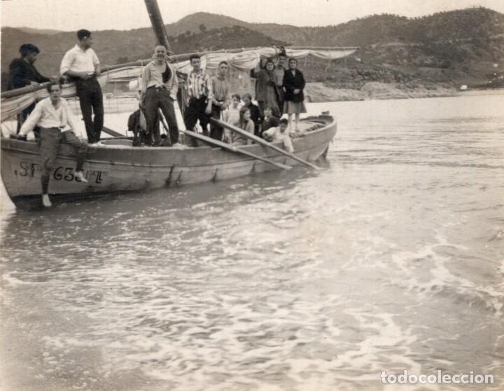 Postales: Tossa. Desembarco en la playa 1927 - Foto 1