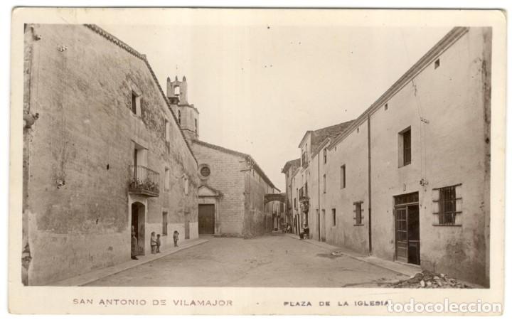 Postais: SAN ANTONIO DE VILAMAJOR - PLAZA DE LA IGLESIA