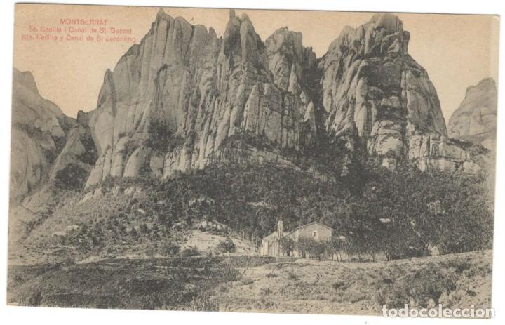 Cartoline: MONTSERRAT: ST. CECILIA I CANAL DE SANT JERONI - circulada en 1918