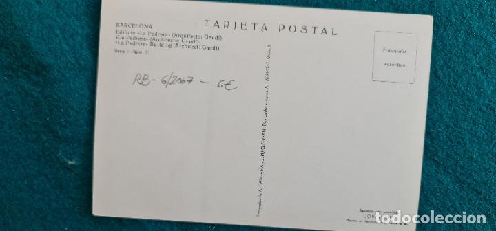 Postales: POSTAL BARCELONA - EDIFICIO LA PEDRERA - Foto 2