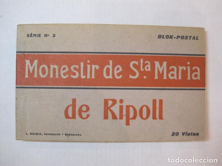 Cartes Postales: MONESTIR DE SANTA MARIA DE RIPOLL-FOTO ROISIN-BLOC DE 20 POSTALES ANTIGUAS-VER FOTOS-(86.536)