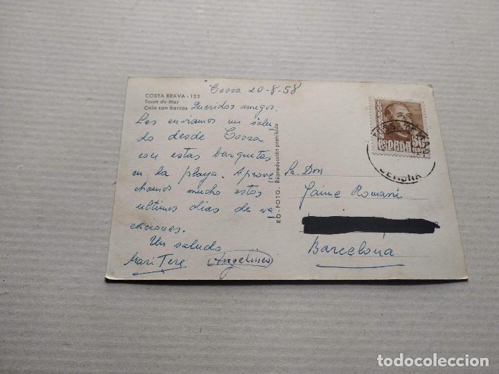 Postales: LA SELVA - POSTAL TOSSA DE MAR - CALA CON BARCOS - Foto 2