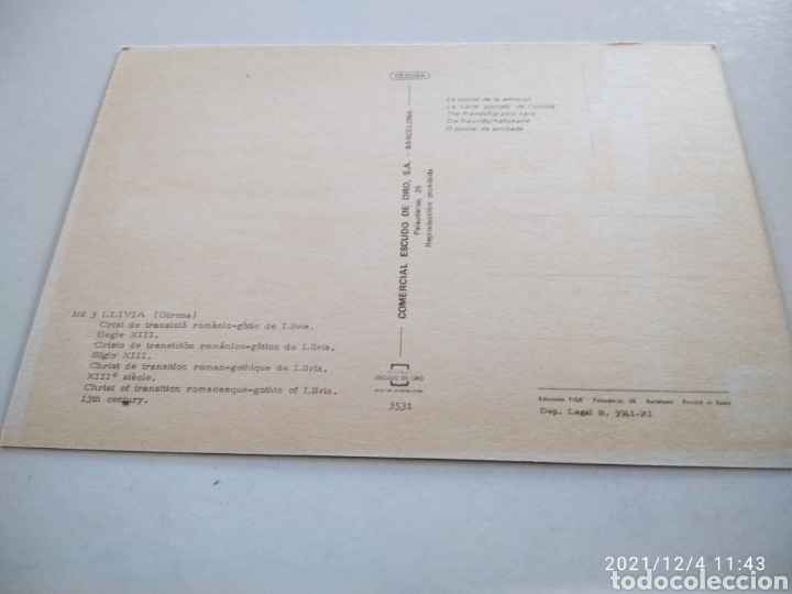 Postales: Postal Llivia Cristo - Foto 2