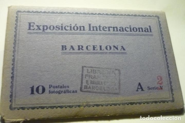 Postales: carpeta on 10 postales exposicion internacional barcelona-a serie 2 cm