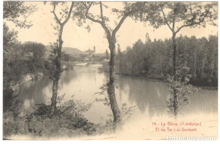 Postkarten: lLA GLEVA. (CATALUNYA) - EL RIU TER I EL SANTUARI. N&ordm;14 ANGEL TOLDR&Aacute; VIAZO