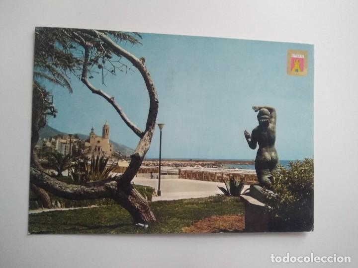 Postales: Postal Sitges playa de oro - Foto 1