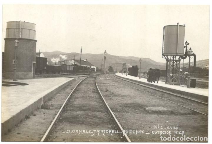 Cartes Postales: POSL FOTOGRAFICA: MARTORELL - ANDENES - ESTACI&Oacute;N M.Z.A. J.VIL&Aacute; N&ordm;4 B.CANALS