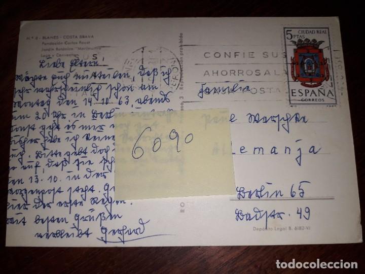 Postales: N&ordm; 6090 POSTAL BLANES COSTA BRAVA GERONA - Foto 2