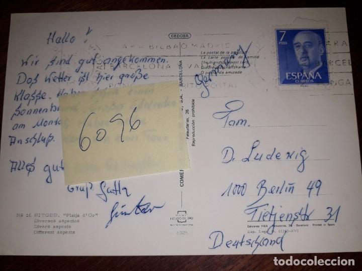 Postales: N&ordm; 6096 POSTAL SITGES BARCELONA - Foto 2