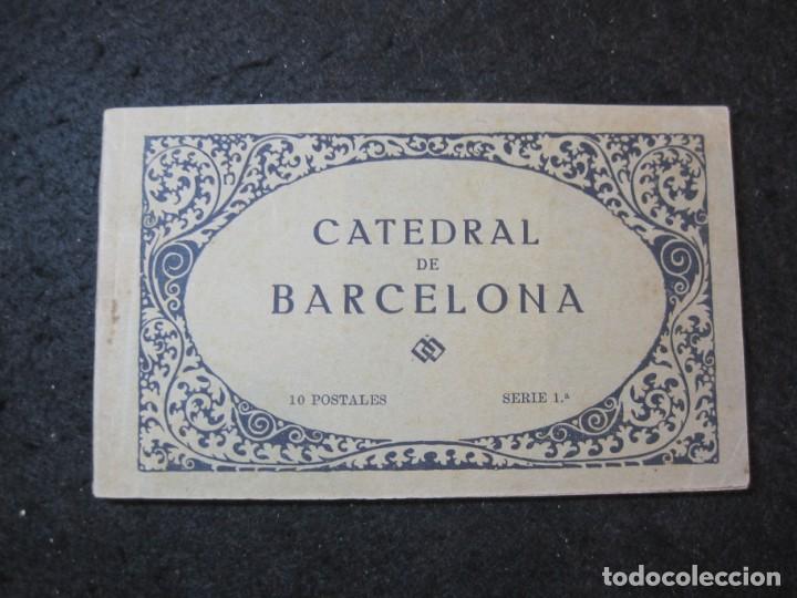 Cartes Postales: CATEDRAL DE BARCELONA-SERIE 1&ordf;-BLOC CON 10 POSTALES ANTIGUAS-THOMAS-VER FOTOS-(87.324)