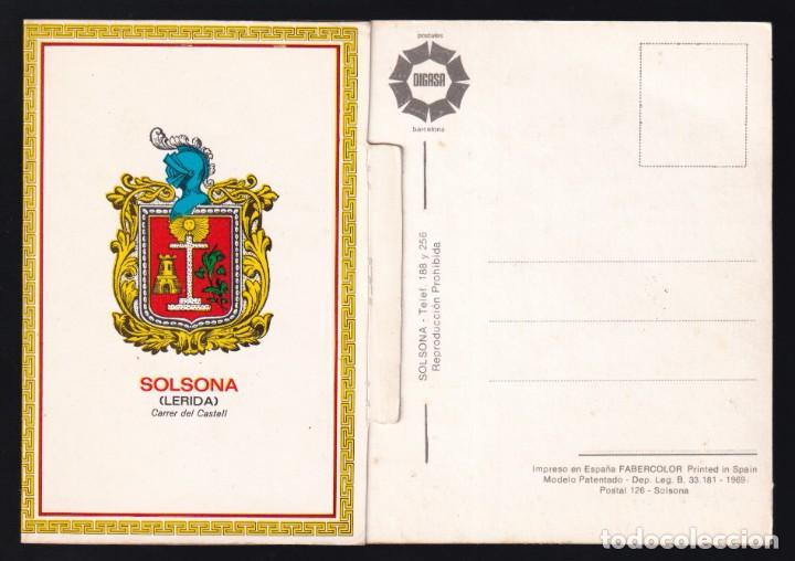 Postales: Solsona. Postal con solapa. Nueva. - Foto 2