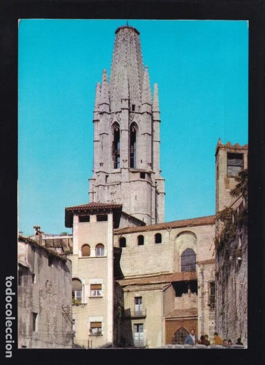 Postales: Girona. *Gerona* Postal con solapa. Circulada 1973. - Foto 1
