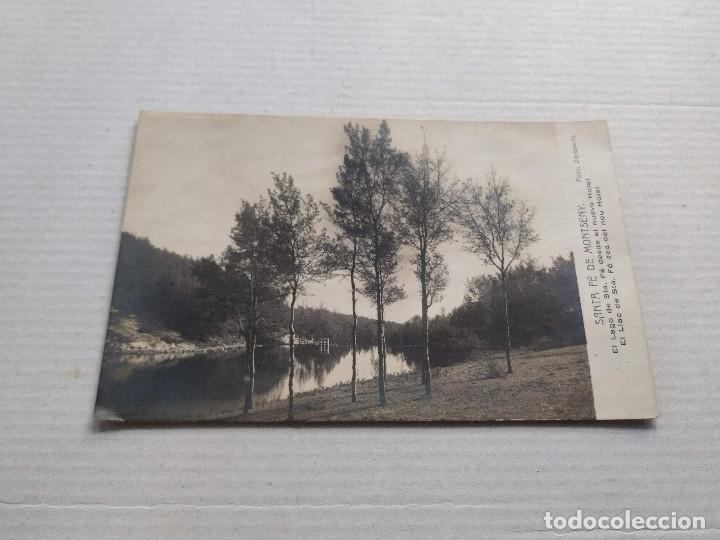 Postales: VALL&Egrave;S ORIENTAL - POSTAL SANTA F&Eacute; DE MONTSENY - EL LAGO DE STA. F&Eacute; DESDE EL NUEVO HOTEL