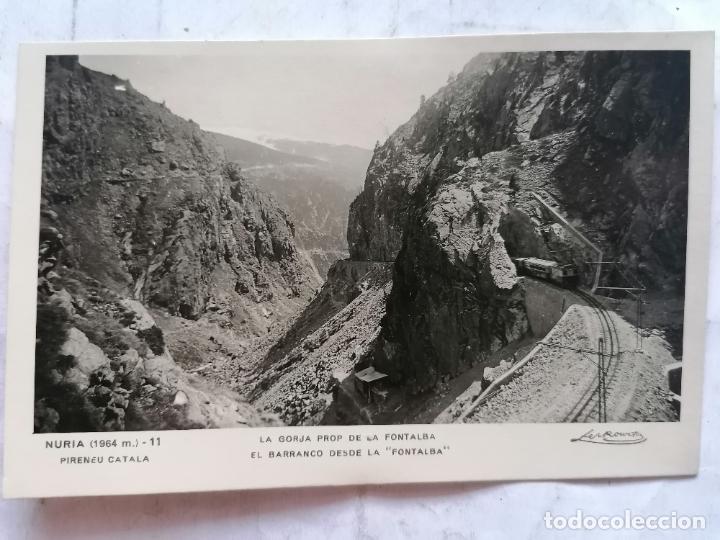 Postales: POSTAL PIRINEO CATALAN, NURIA, EL BARRANCO DESDE LA FONTALBA, SIN CIRCULAR