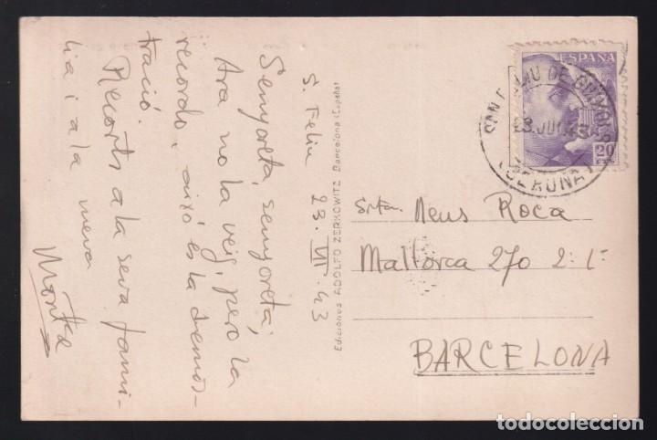 Postales: Begur. *El Cap - El Cabo* Ed. A. Zerkowitz n&ordm; CB-19. Circulada 1943. - Foto 2