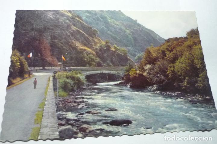 Postales: postal valle aran frontera font de rey -espa&ntilde;a francia circulada cm