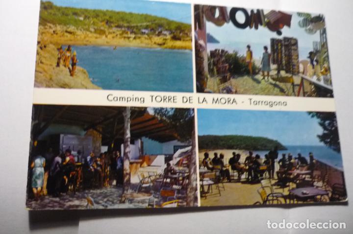 Postales: POSTAL CAMPING TORRE DE LA MORA DF.ASPECTOS.-DORSO CALENDARIO 1971 Y TELEFONOS -CHINCHILLA PUB.