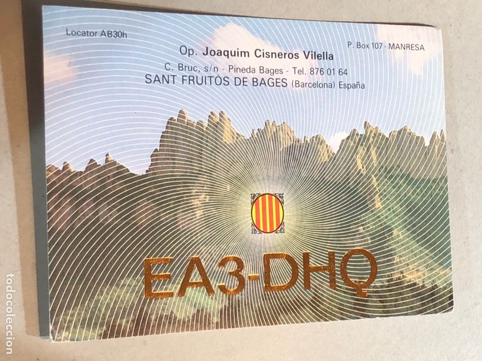 Postales: POSTAL SANT FRUITOS OP JOAQUIM CISNEROS EA3 DHQ RADIO MONTSERRAT
