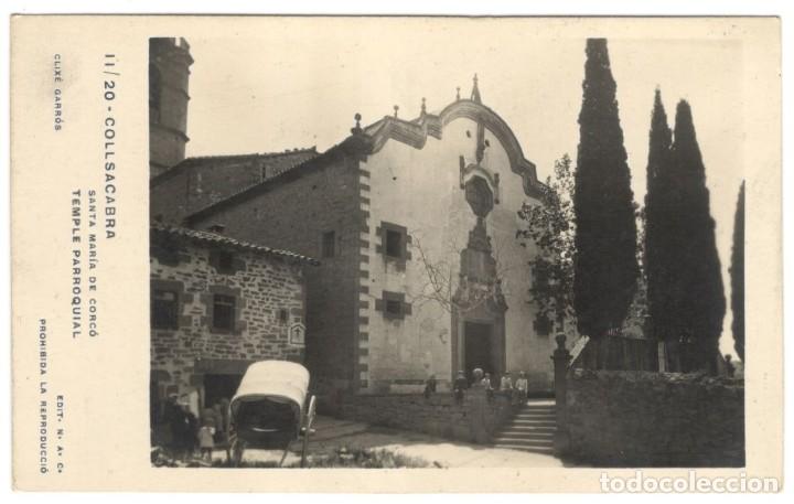 Postcards: SANTA MAR&Iacute;A DE CORC&Oacute; - TEMPLE PARROQUIAL - CLIX&Eacute; GARR&Oacute;S - SIN CIRCULAR