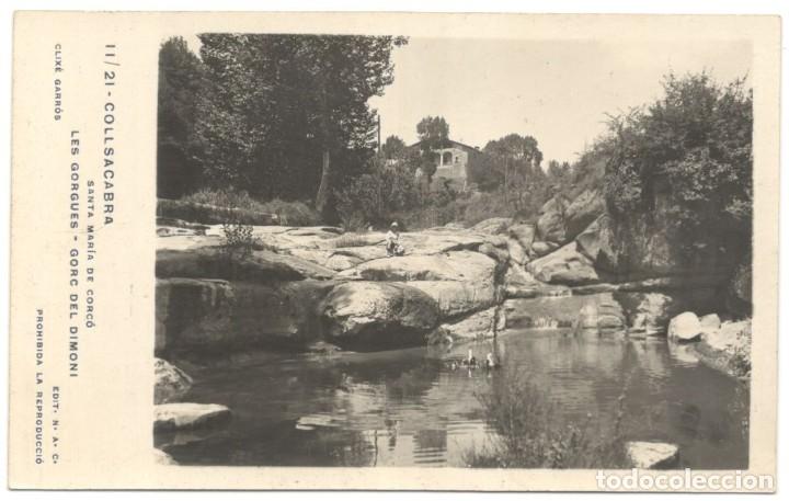 Postcards: SANTA MAR&Iacute;A DE CORC&Oacute;. LES GORGUES - GORC DEL DIMONI - CLIX&Eacute; GARR&Oacute;S - SIN CIRCULAR
